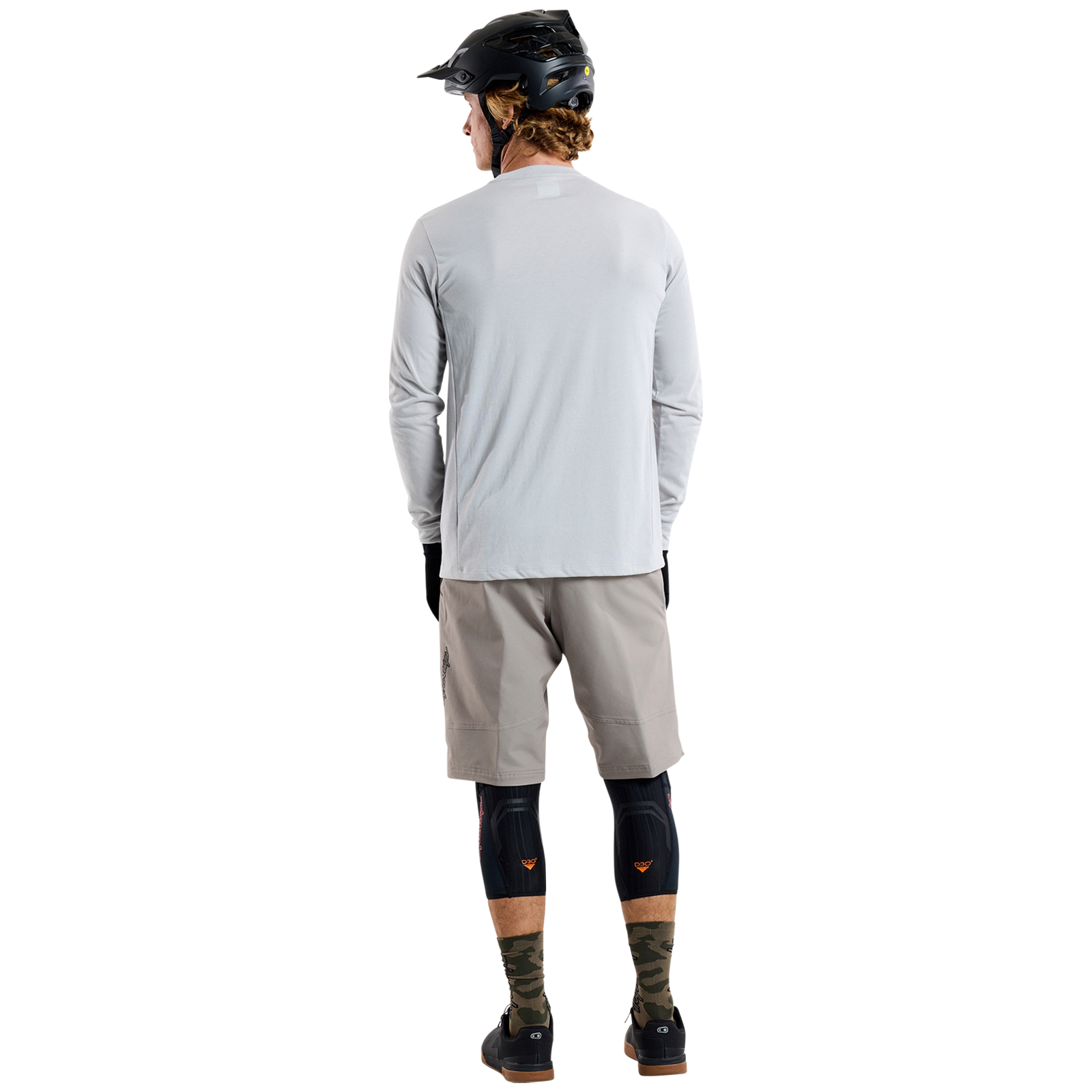 TLD Skyline Fahr-Langarm-T-Shirt Signature, Dunstgrau