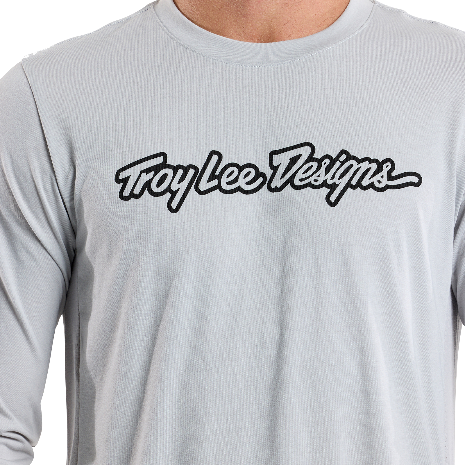 TLD Skyline Fahr-Langarm-T-Shirt Signature, Dunstgrau