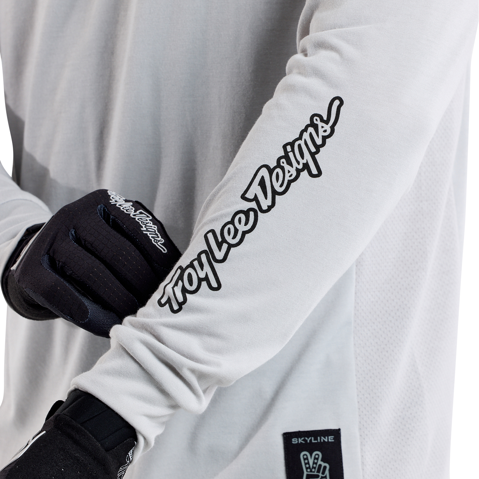 TLD Skyline Fahr-Langarm-T-Shirt Signature, Dunstgrau