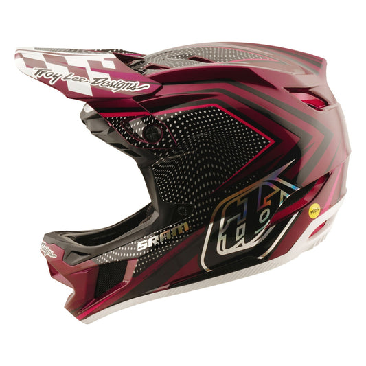 TLD D4 Carbon-Helm mit MIPS Troy Lee Designs X SRAM Radioscape Black/Berry