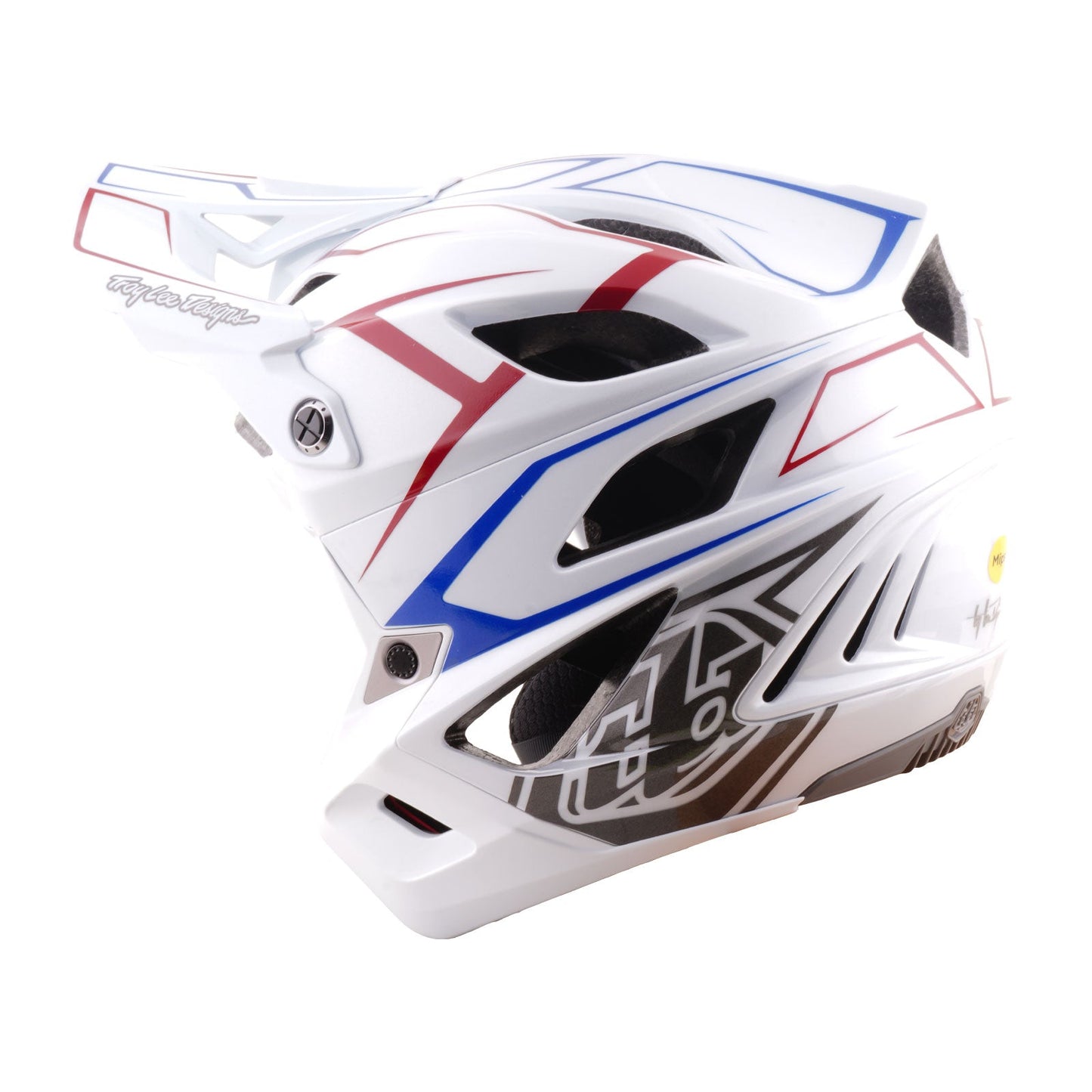 Stage Stunt Helmet W/MIPS Pinstripe White
