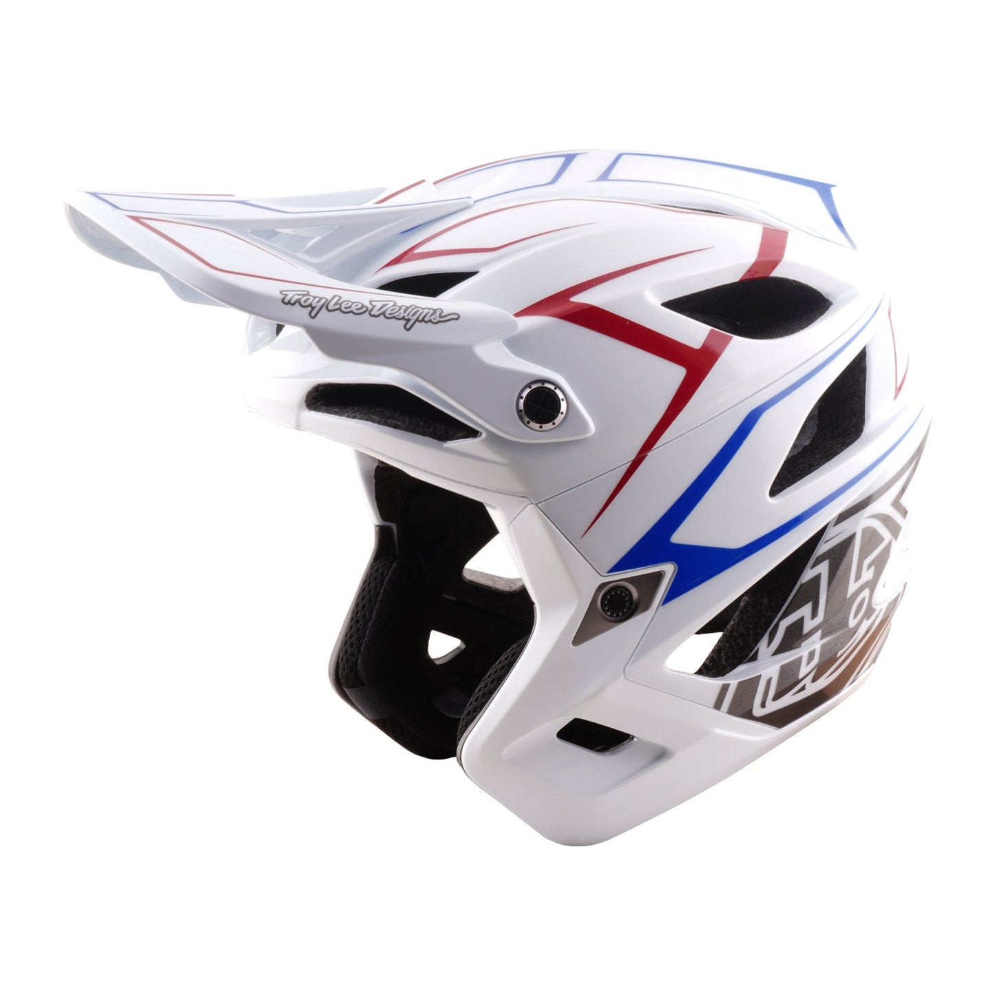 Stage Stunt Helmet W/MIPS Pinstripe White