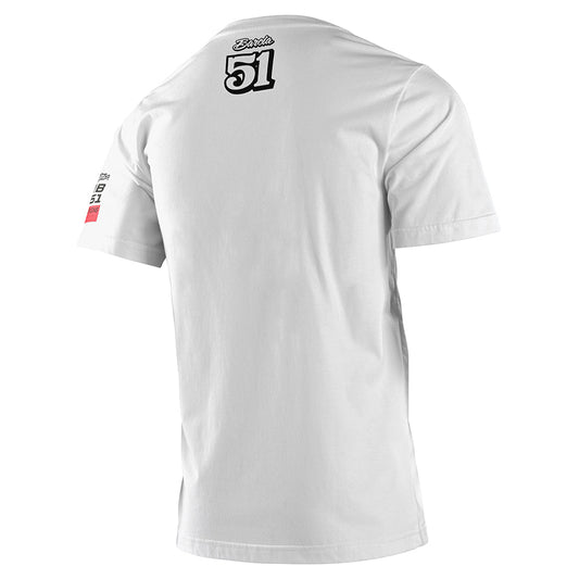 TLD Kurzarm-T-Shirt TLD X Jb51 Race Kit weiß