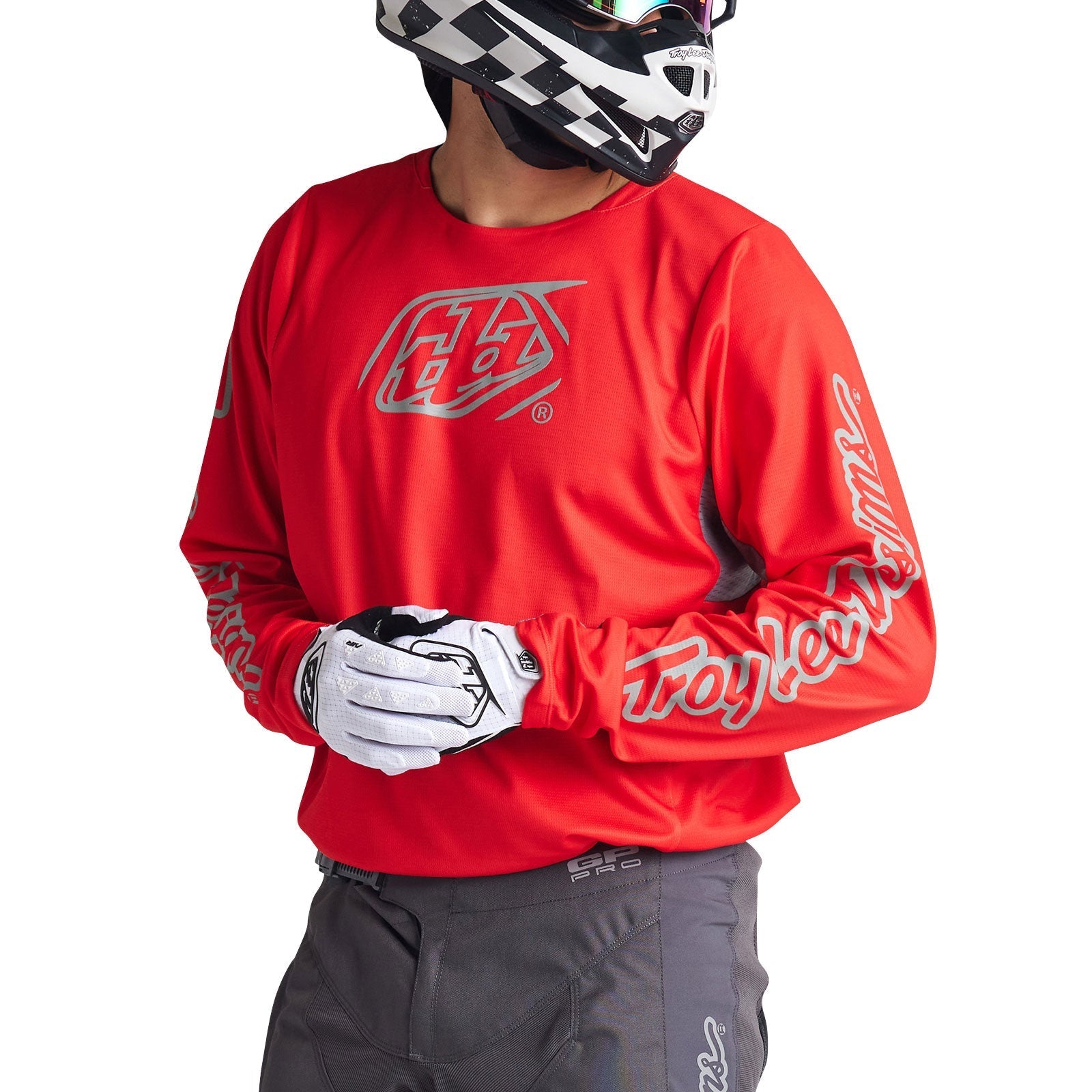 TLD GP Pro-Trikot Icon Rot/Grau