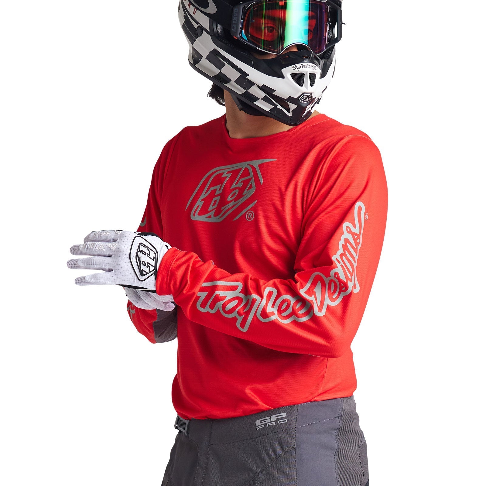 TLD GP Pro-Trikot Icon Rot/Grau