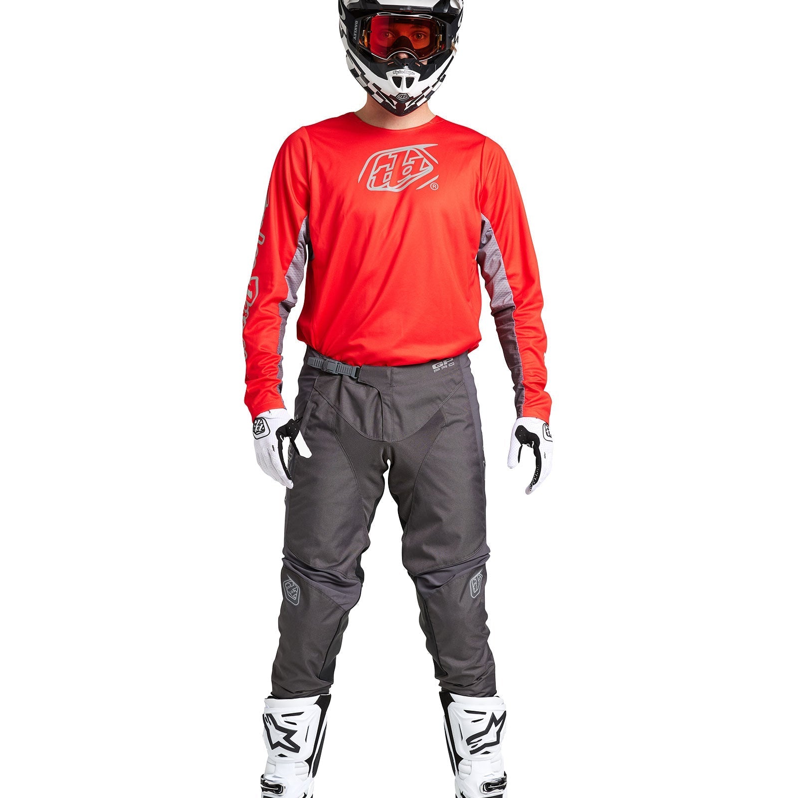 TLD GP Pro-Trikot Icon Rot/Grau