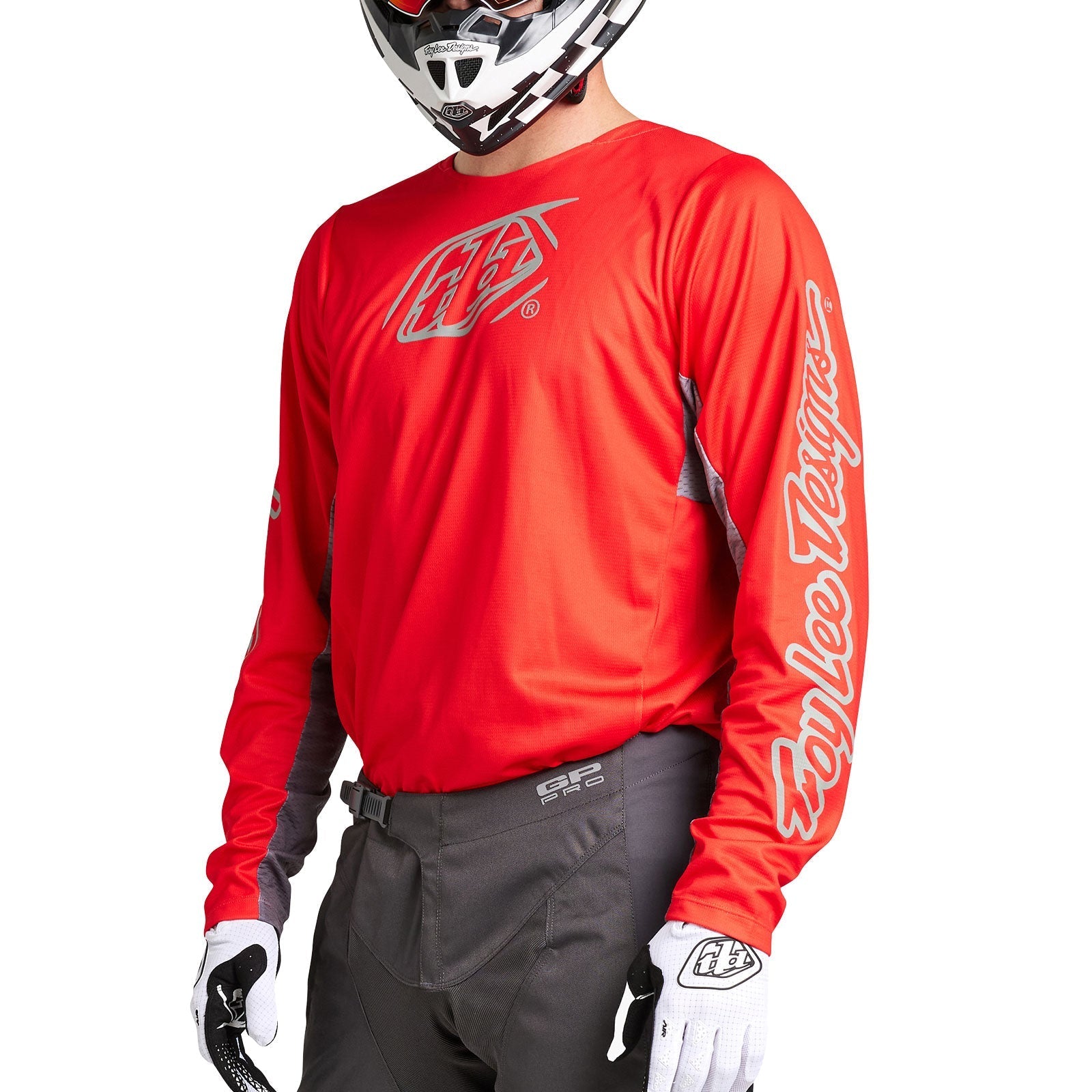 TLD GP Pro-Trikot Icon Rot/Grau