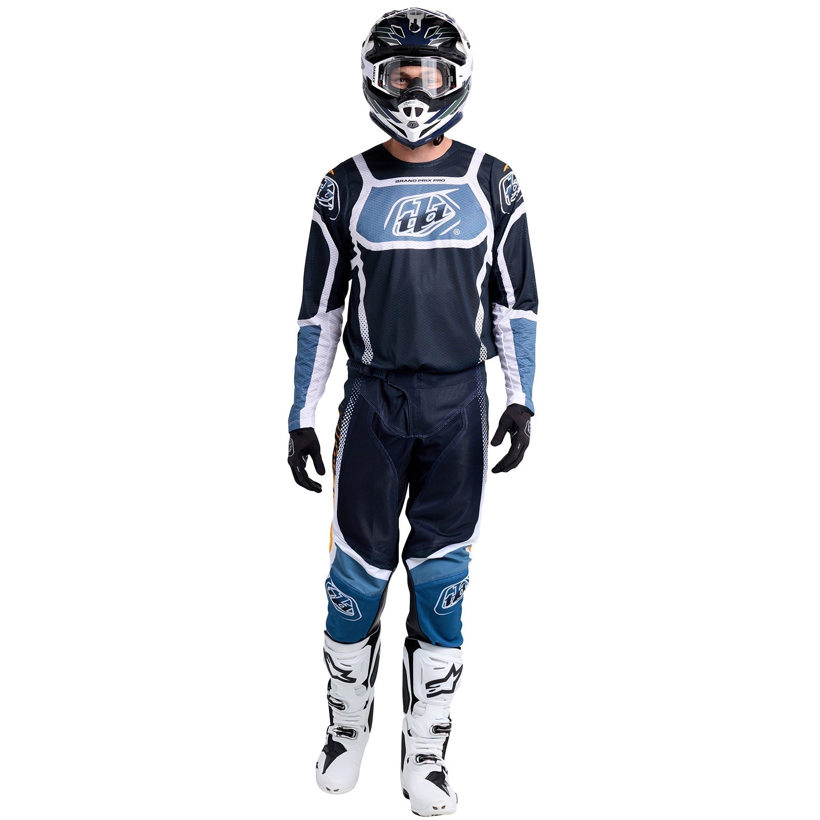 TLD GP Pro Air Trikot Streifen Dark Navy
