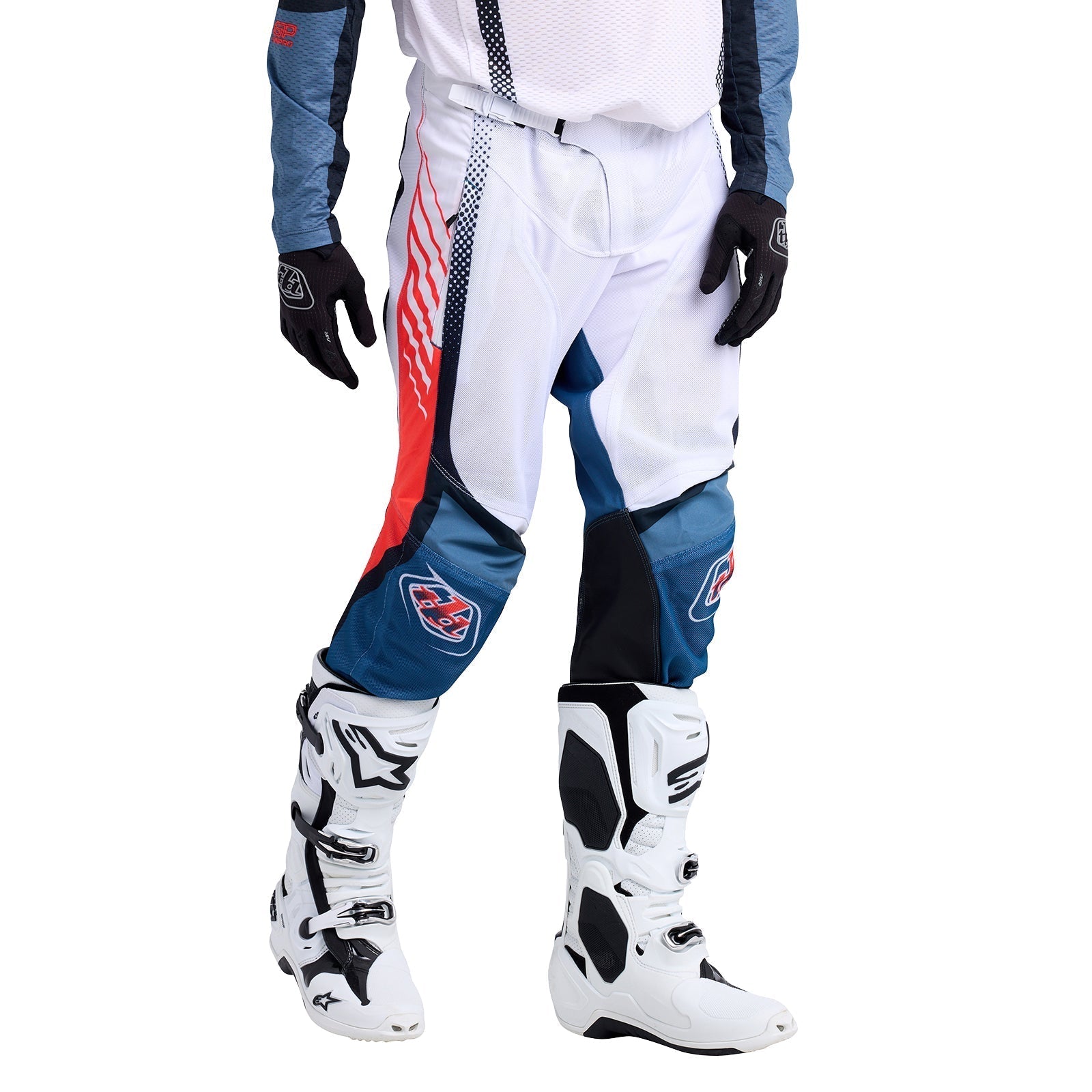 TLD GP Pro Air Hose Streifen Weiss Indigo