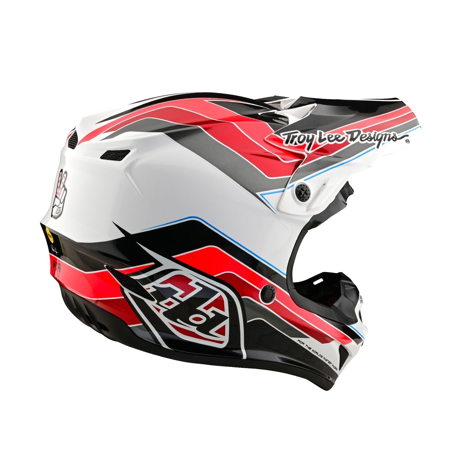 TLD SE4 Polyacrylit Helm Mit Mips Block Anthrazit Rot