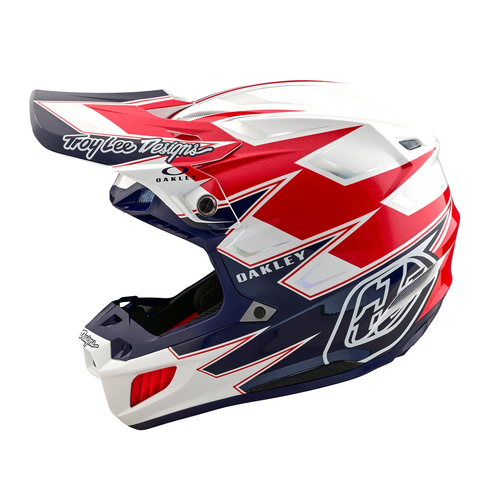 TLD SE5 Composite-Helm mit MIPS, Troy Lee Designs X Oakley Vision, Weiß/Blau