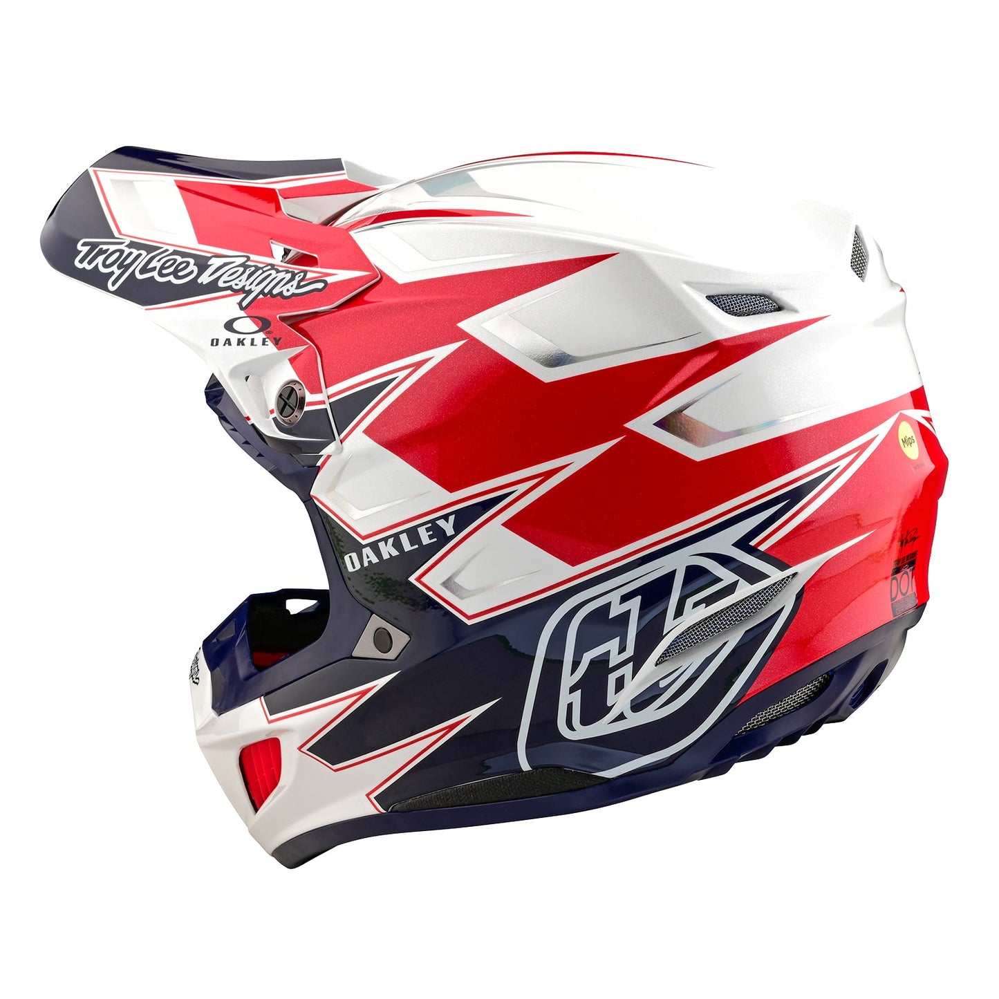 TLD SE5 Composite-Helm mit MIPS, Troy Lee Designs X Oakley Vision, Weiß/Blau