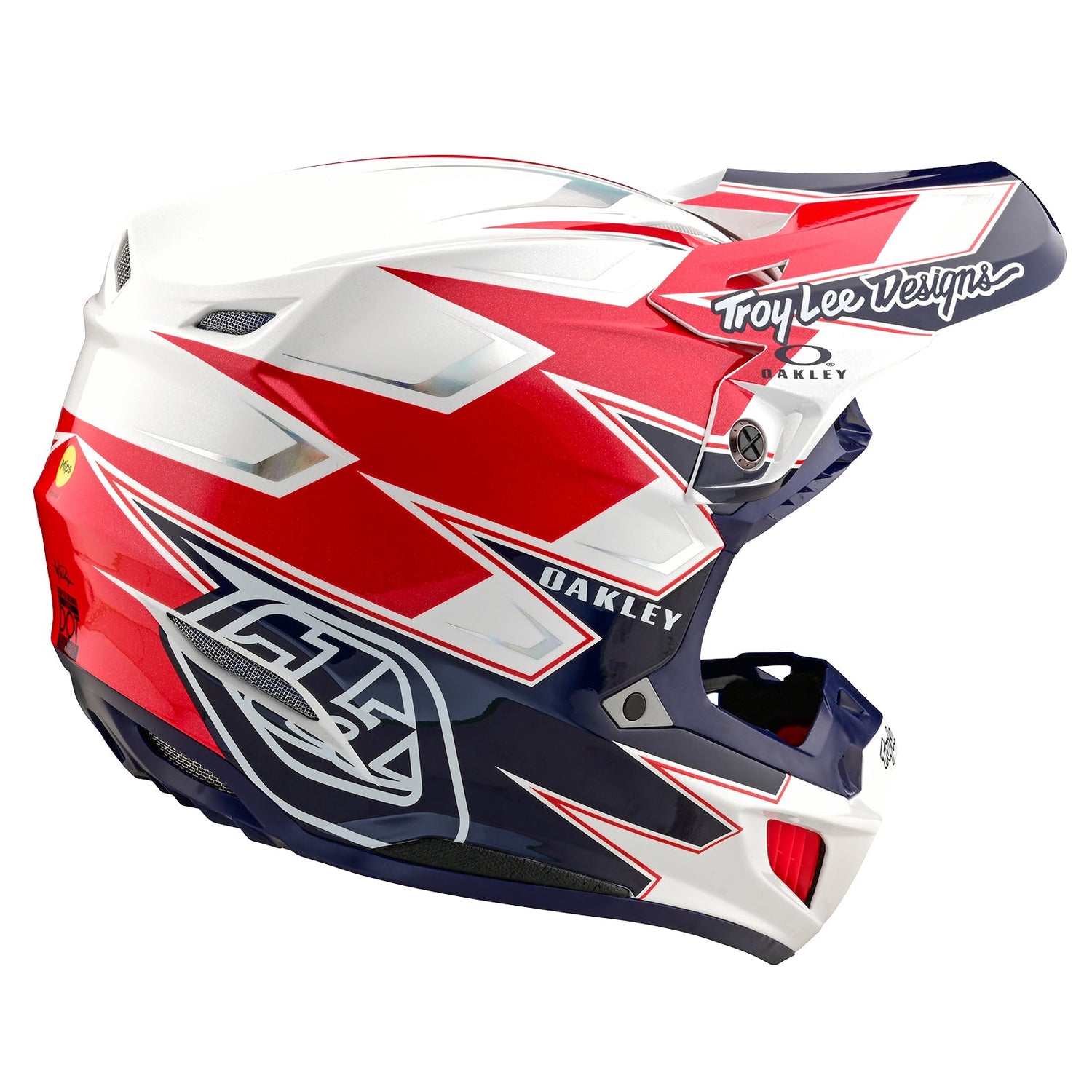 TLD SE5 Composite-Helm mit MIPS, Troy Lee Designs X Oakley Vision, Weiß/Blau