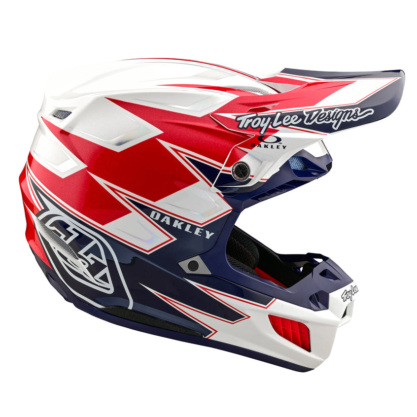 TLD SE5 Composite-Helm mit MIPS, Troy Lee Designs X Oakley Vision, Weiß/Blau