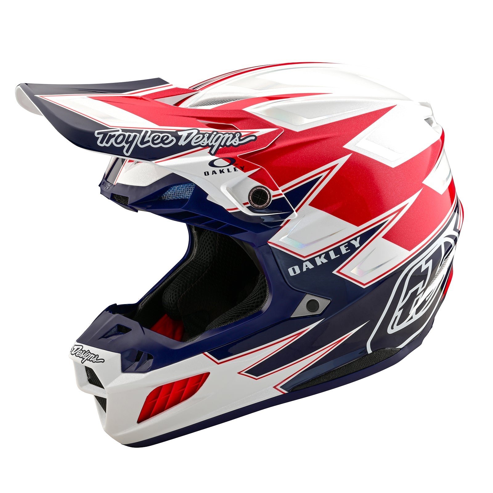 TLD SE5 Composite-Helm mit MIPS, Troy Lee Designs X Oakley Vision, Weiß/Blau