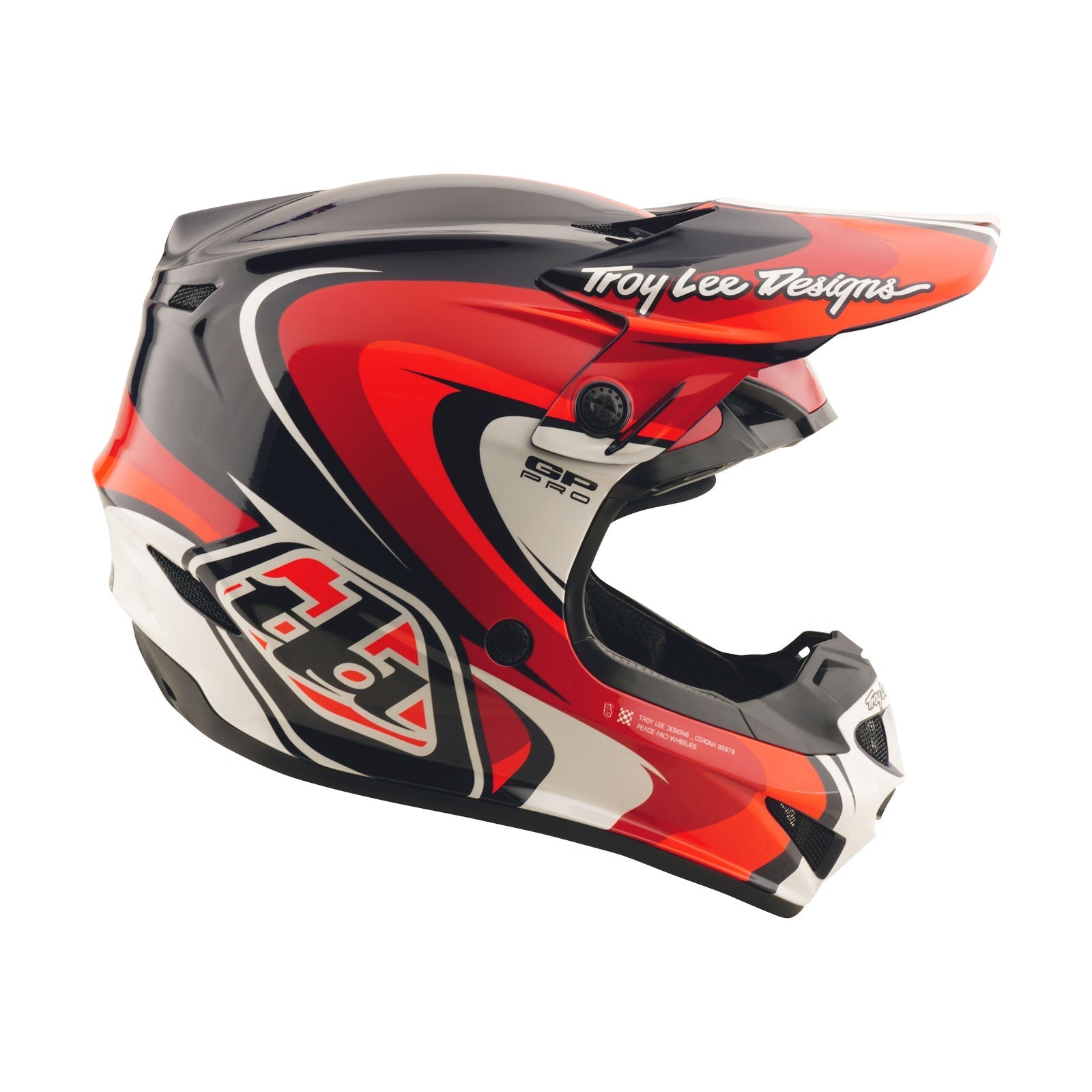 TLD GP Pro Helmet Crossover Navy / Red