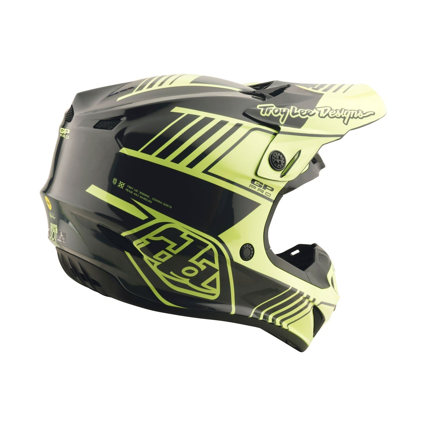 Kinder GP Pro Helm mit MIPS SEgment Glo Gelb