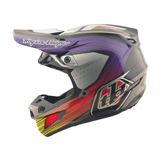 SE5 Carbon Helm mit MIPS Stripes Schwarz/Lila