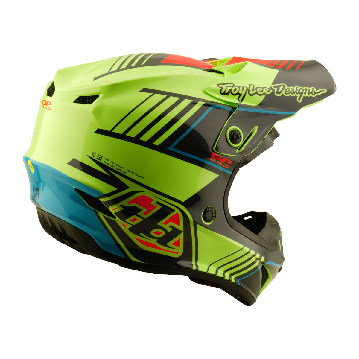 Kinder GP Pro Helm mit MIPS SEgment Glo Gelb