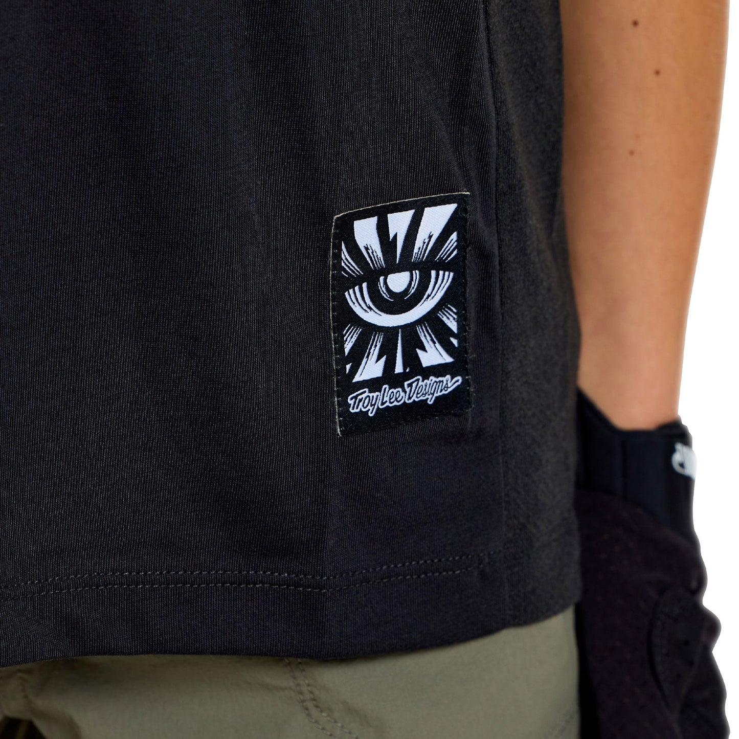 Youth Skyline Ride SS Tee Signature Black / Real Teal