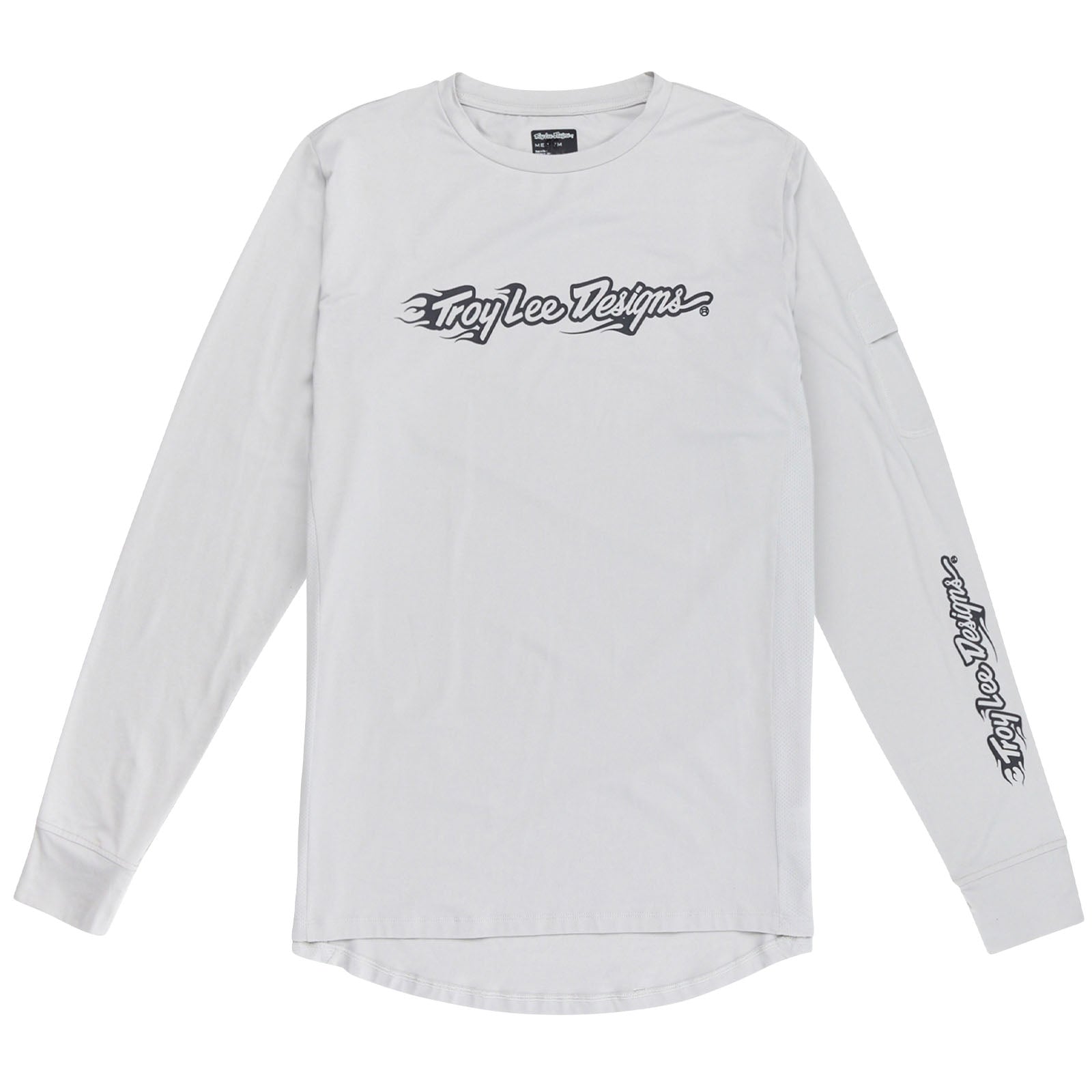 TLD Ruckus Fahr-Langarm-T-Shirt Burn Out, Dunstgrau