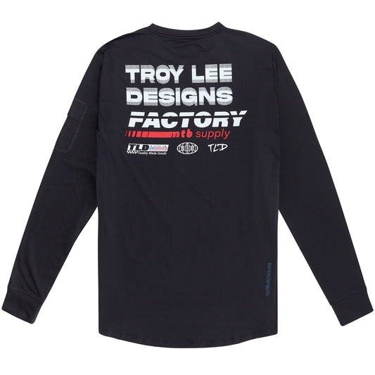 TLD Ruckus Ride Langarm-T-Shirt Factory, Carbon