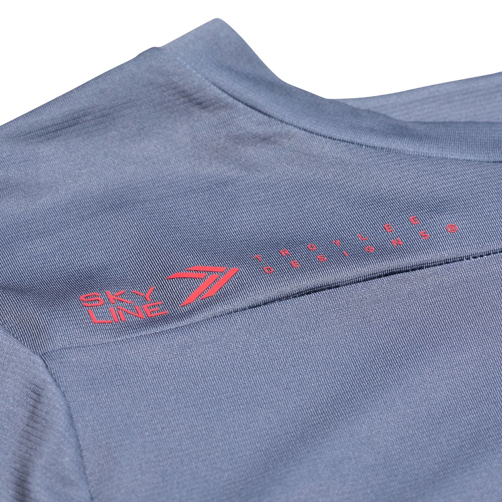 TLD Skyline Langarm-Trikot Mono, Stahlblau