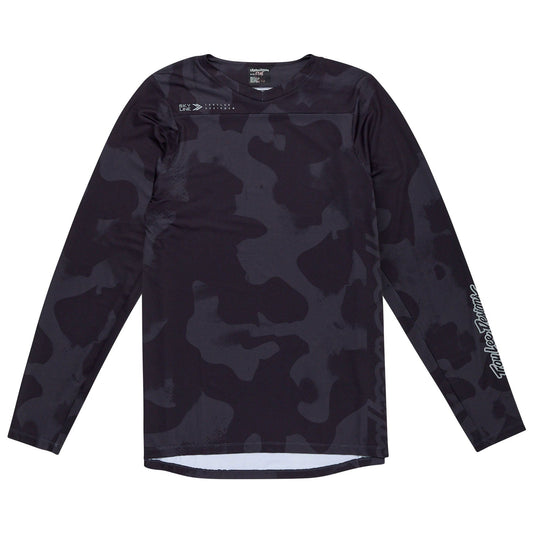 TLD Skyline Langarm-Trikot Scrubland, Schwarz