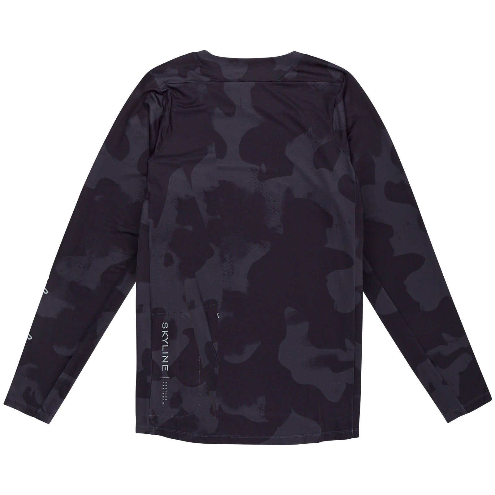 TLD Skyline Langarm-Trikot Scrubland, Schwarz