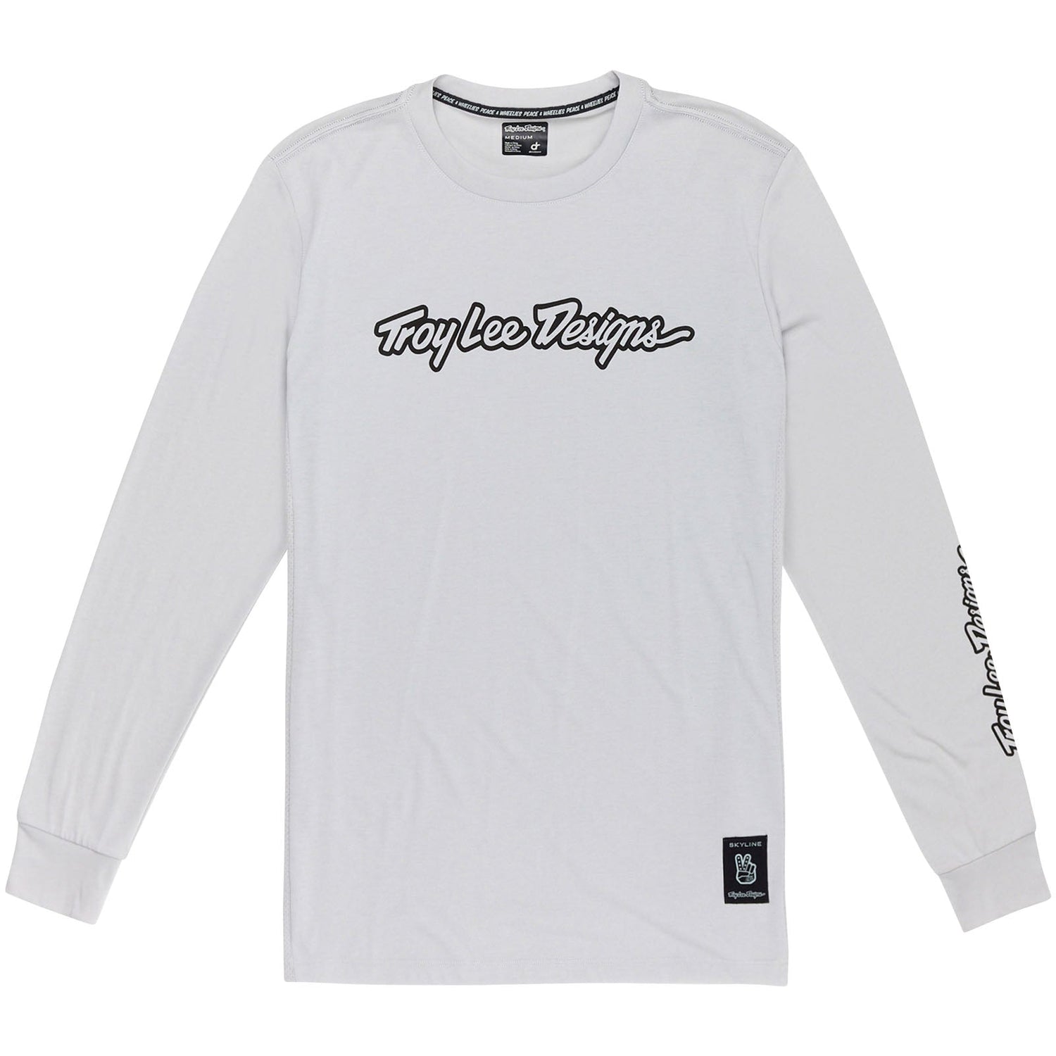 TLD Skyline Fahr-Langarm-T-Shirt Signature, Dunstgrau