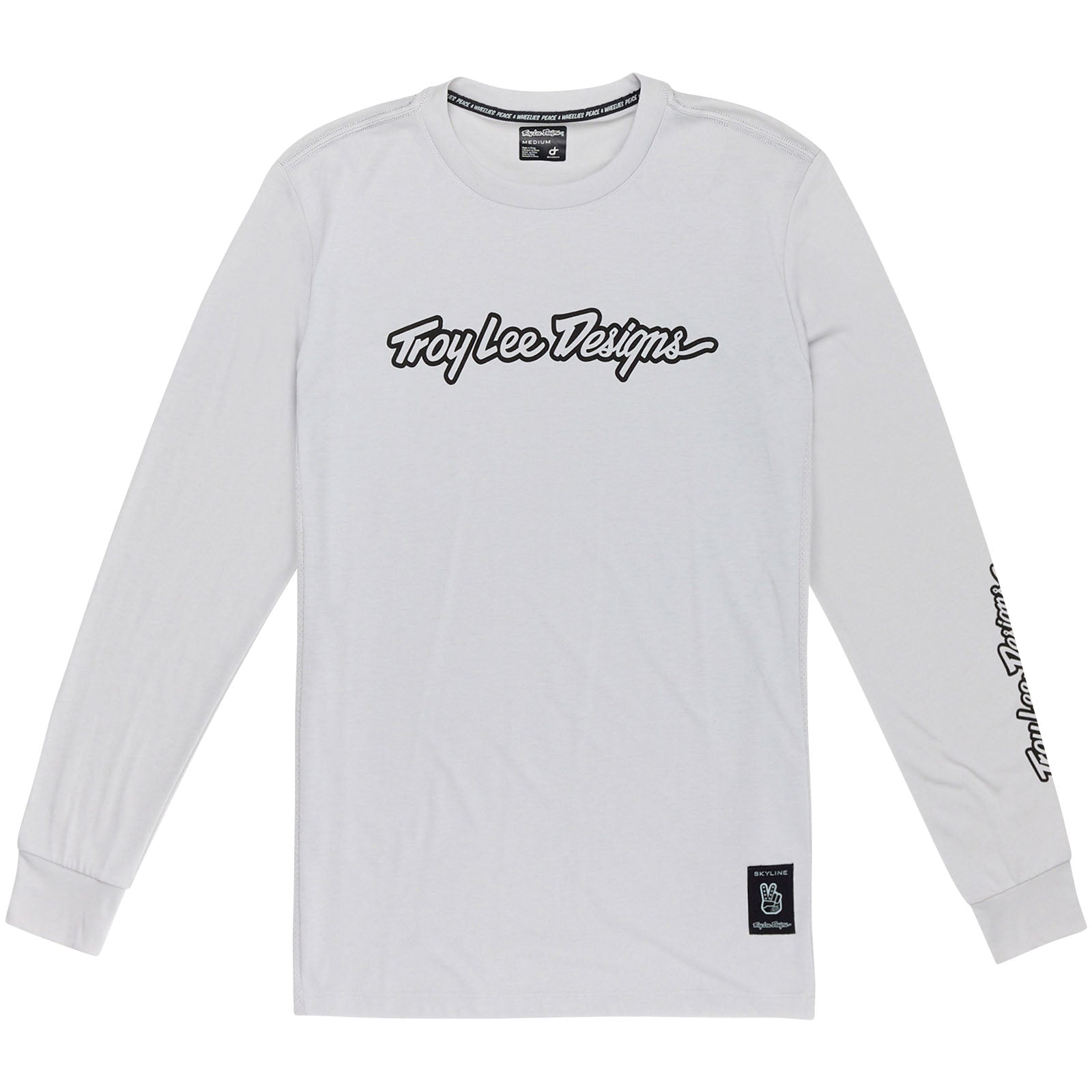 TLD Skyline Fahr-Langarm-T-Shirt Signature, Dunstgrau