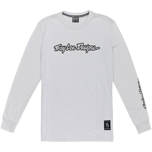 TLD Skyline Fahr-Langarm-T-Shirt Signature, Dunstgrau