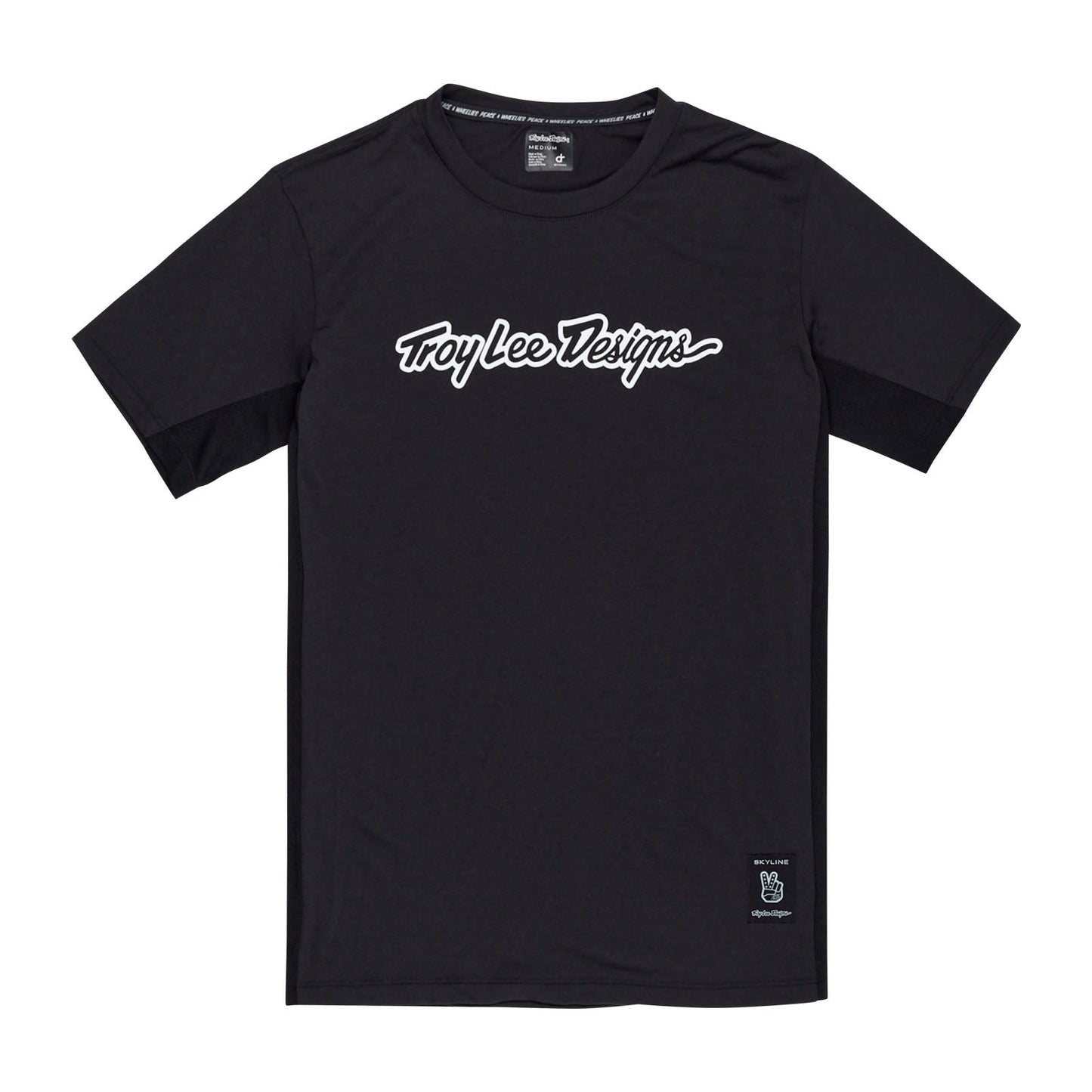TLD Skyline Fahr-Kurzarm-T-Shirt Signature, Schwarz