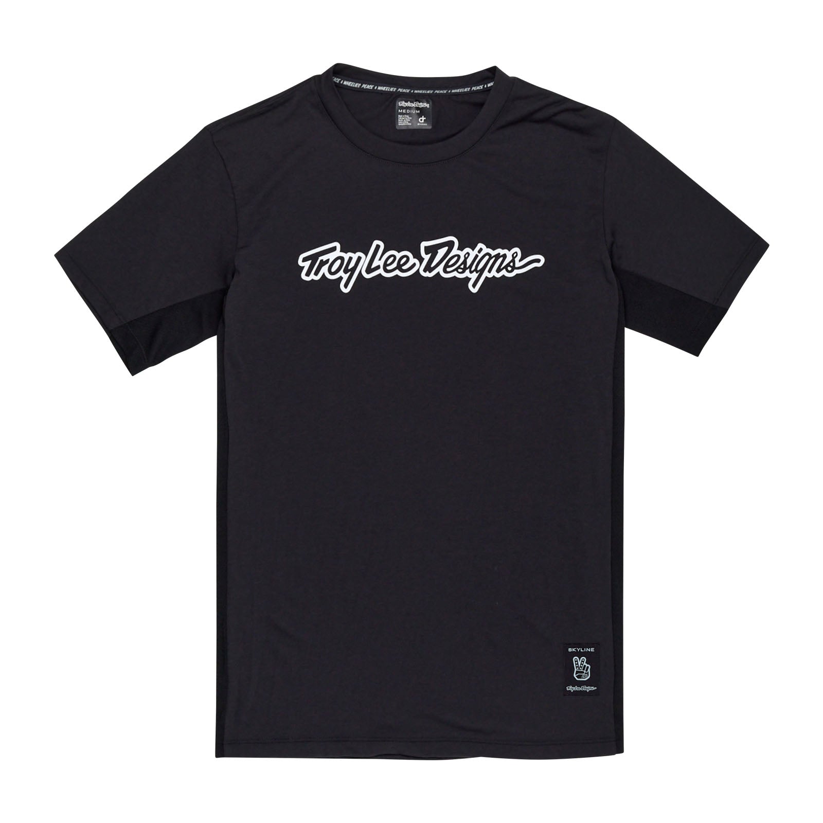 TLD Skyline Fahr-Kurzarm-T-Shirt Signature, Schwarz