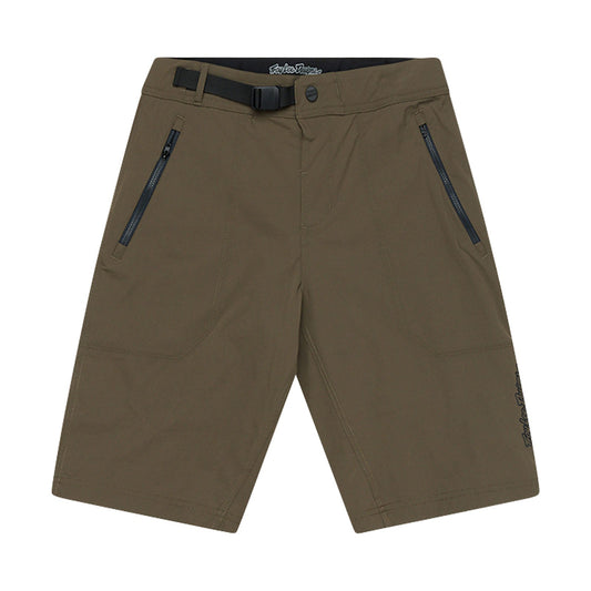 TLD Skyline Trail-Shorts mit Liner Mono, Kaperngrün