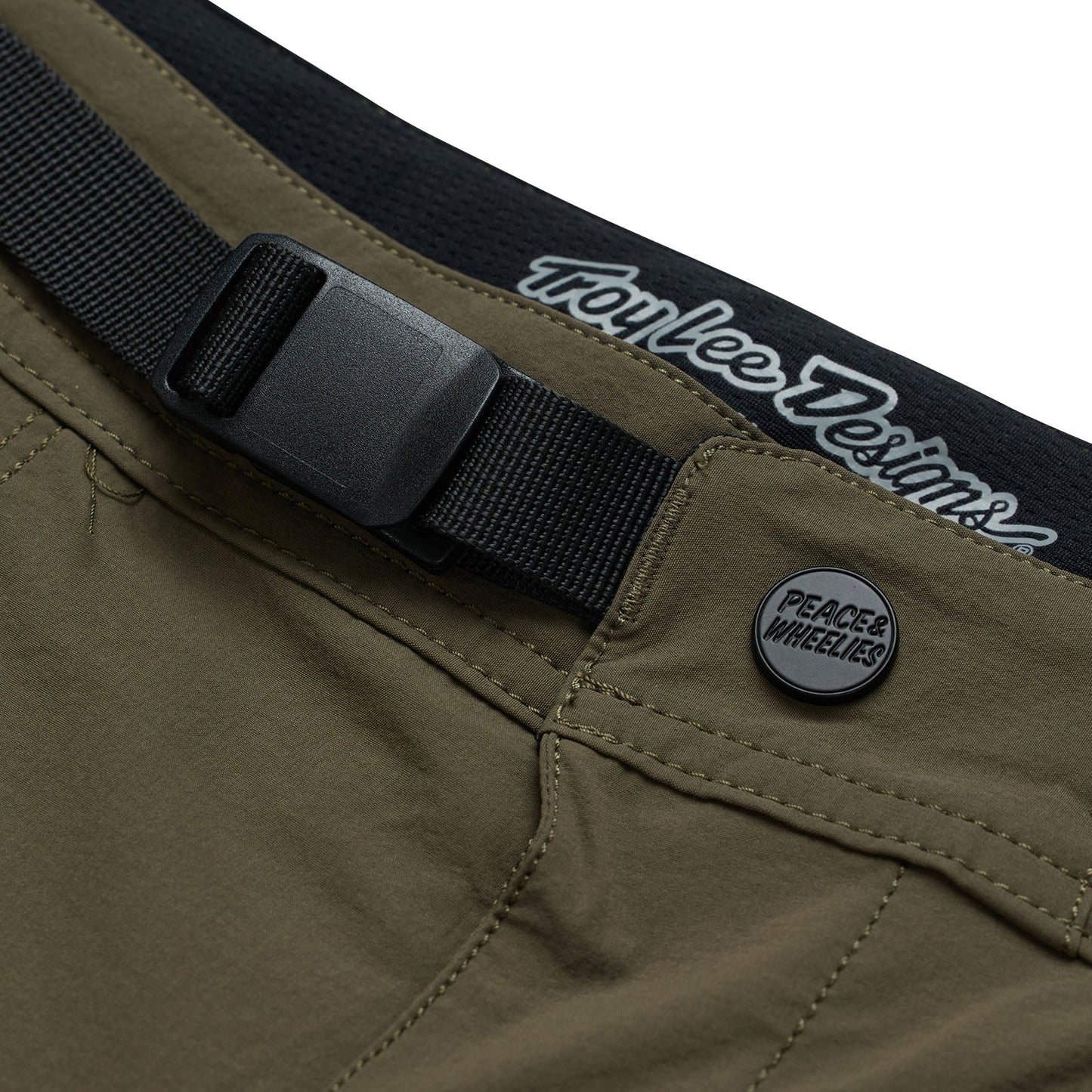 TLD Skyline Trail-Shorts mit Liner Mono, Kaperngrün