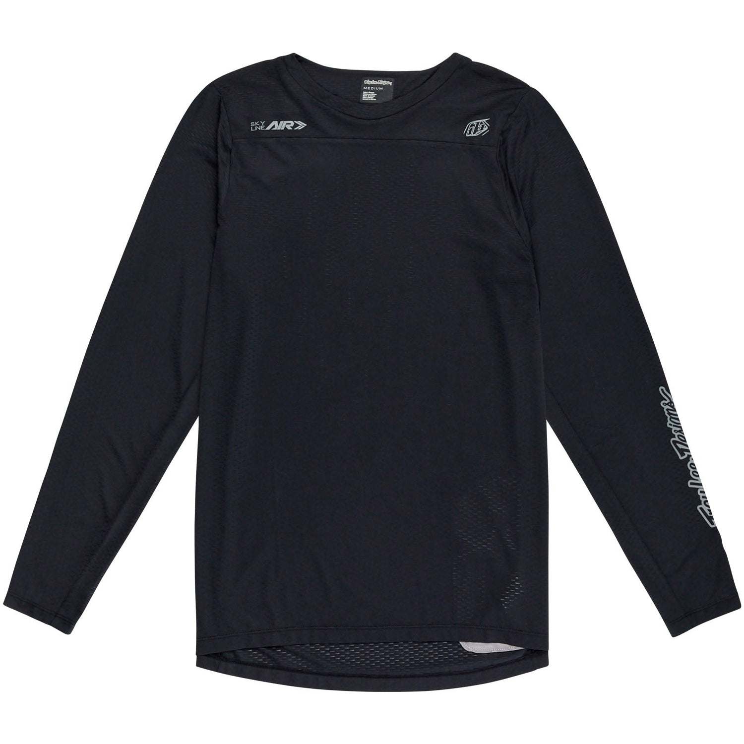 TLD Skyline Air Langarm-Trikot Mono, Schwarz