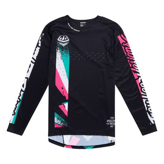 TLD Sprint-Trikot Full Pull, Schwarz