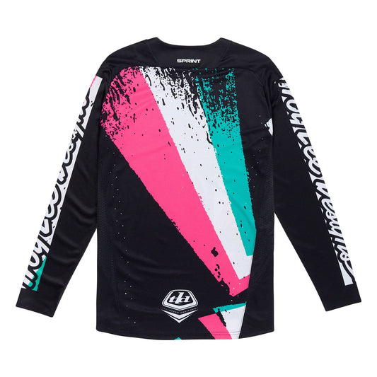 TLD Sprint-Trikot Full Pull, Schwarz