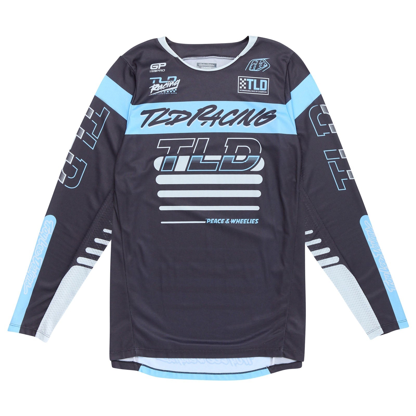 TLD GP Pro-Trikot Fünfzig-50, Anthrazit/Rauchgrau
