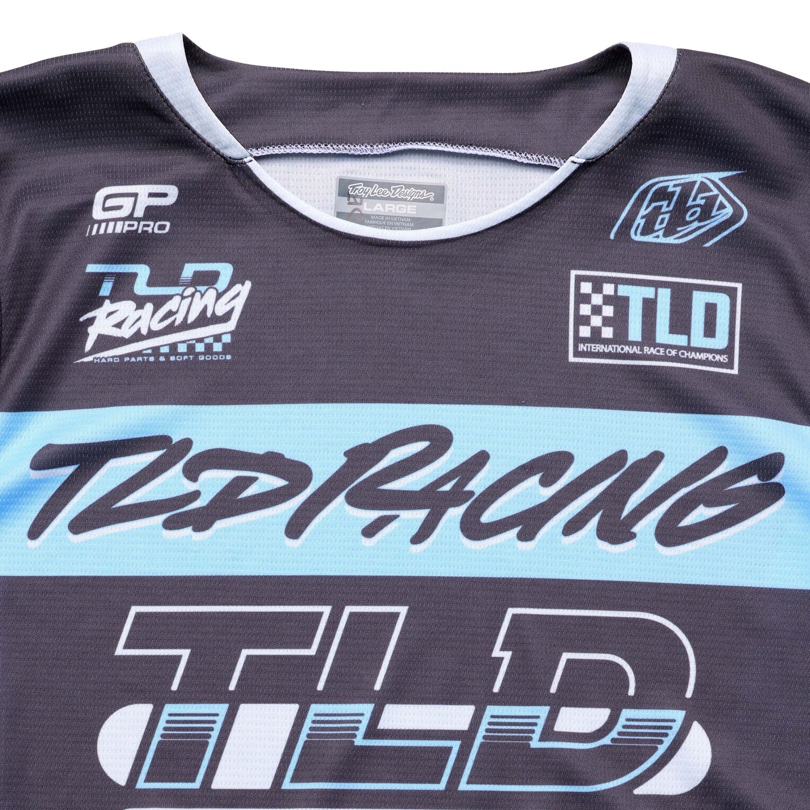 TLD GP Pro-Trikot Fünfzig-50, Anthrazit/Rauchgrau