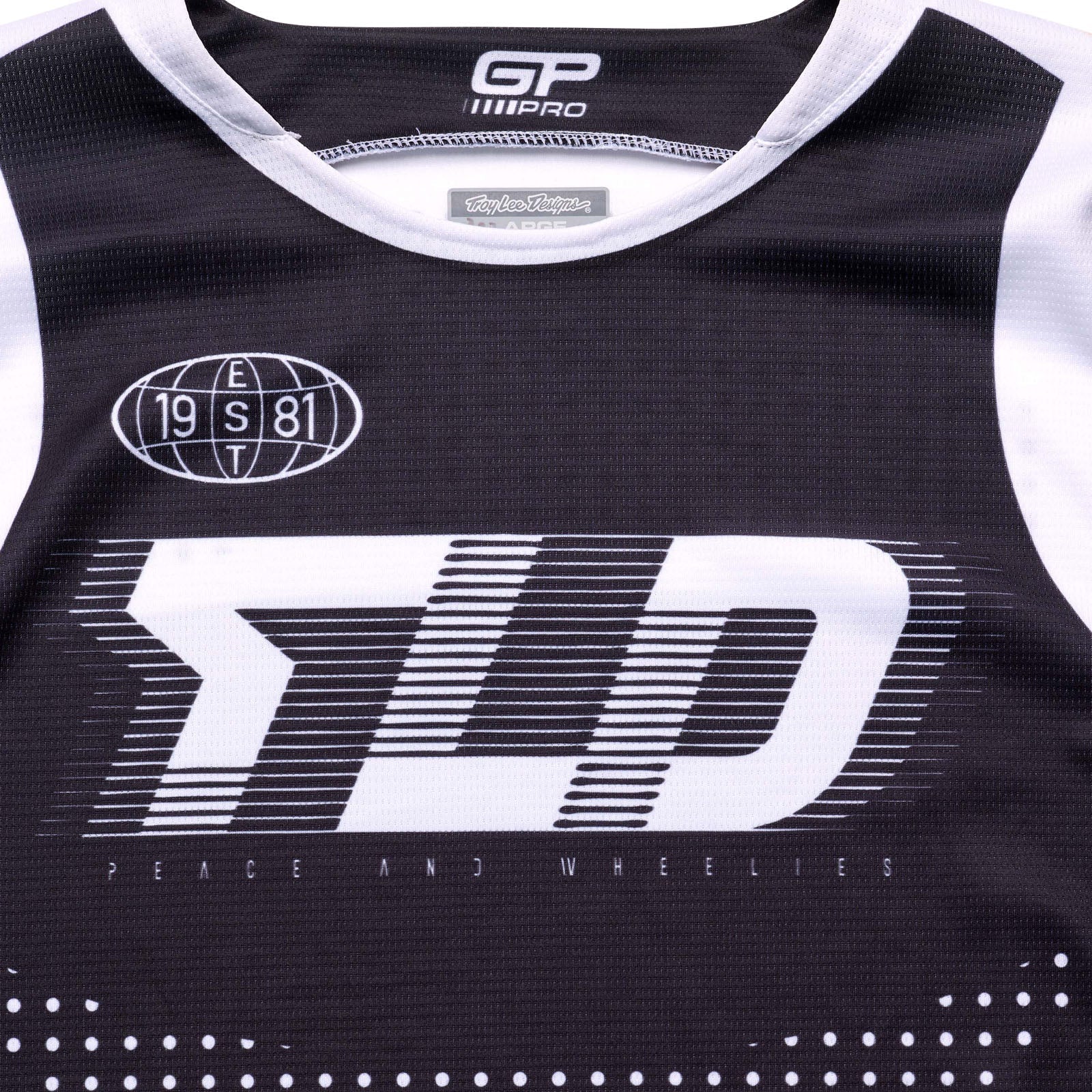 TLD GP Pro-Trikot Spun, Schwarz