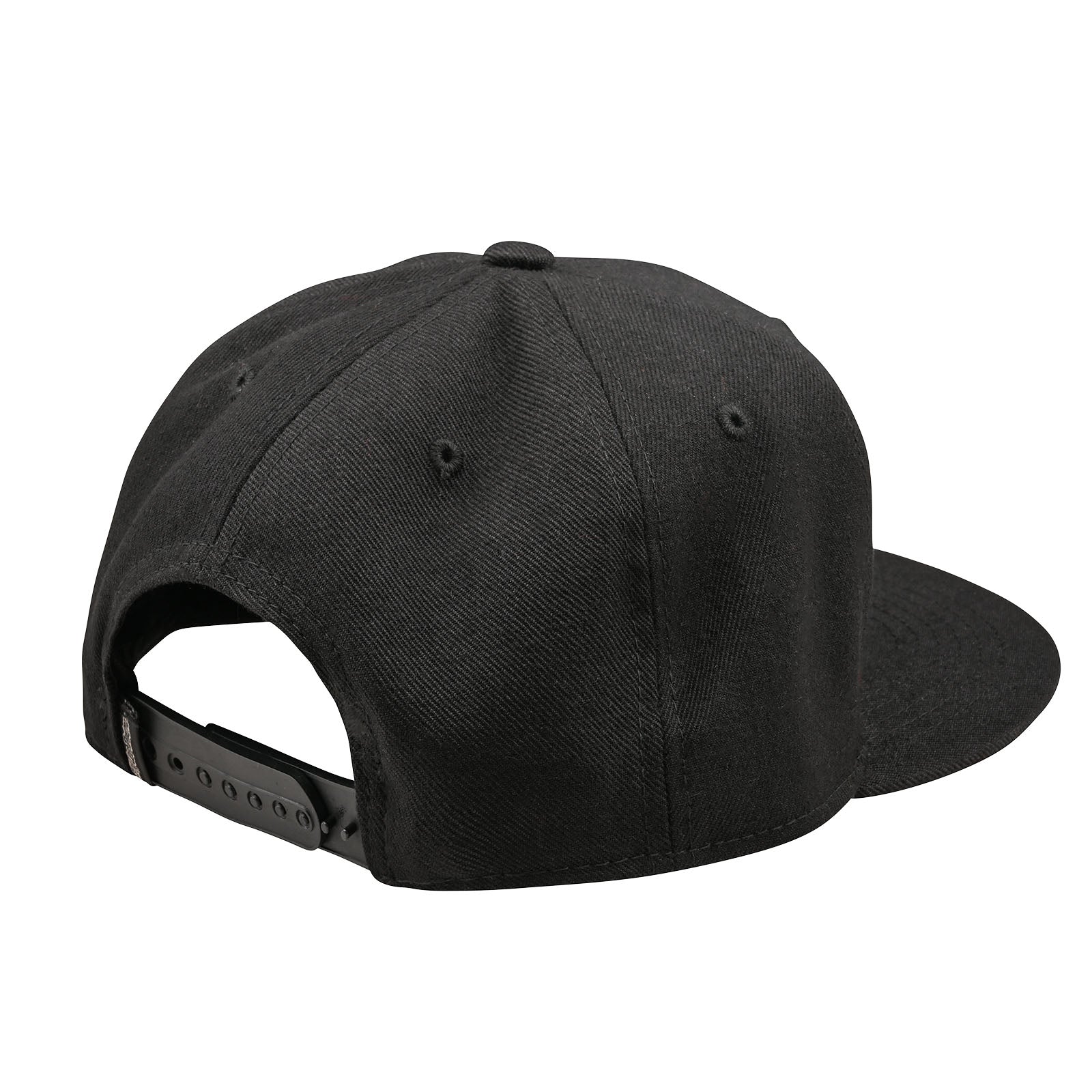 TLD Signature-Mütze mit Snapback-Verschluss und flachem Schirm, Schwarz