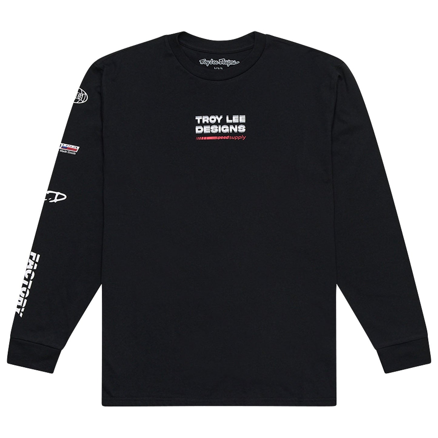 TLD Factory-Langarm-T‑Shirt, Schwarz