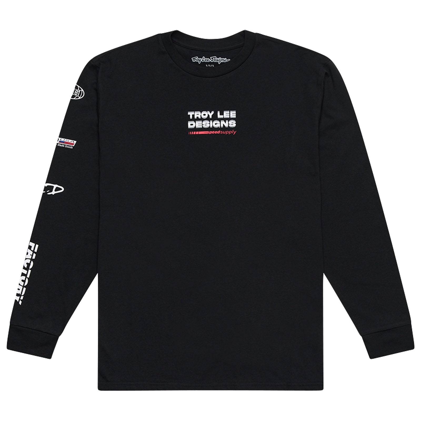 TLD Factory-Langarm-T‑Shirt, Schwarz