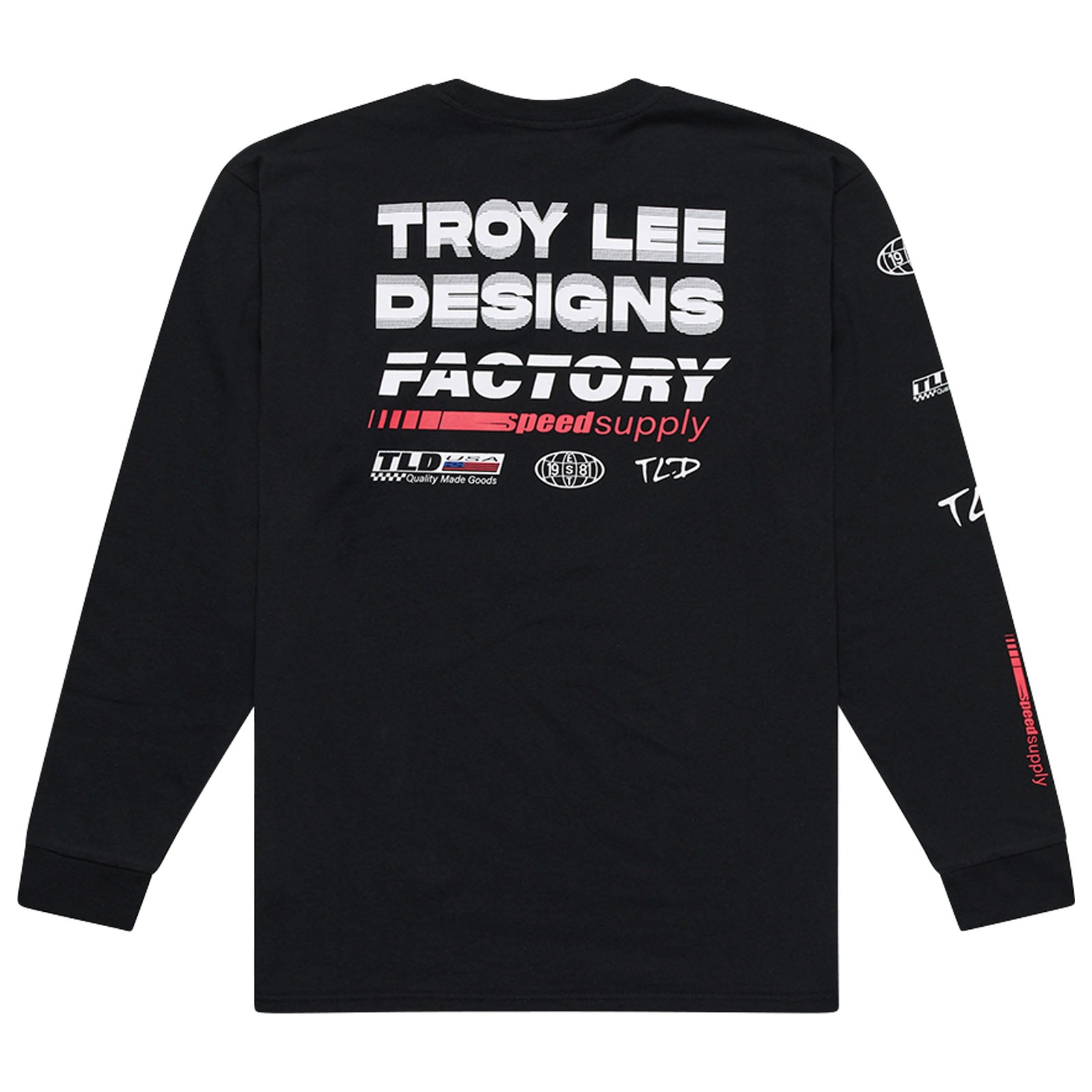 TLD Factory-Langarm-T‑Shirt, Schwarz
