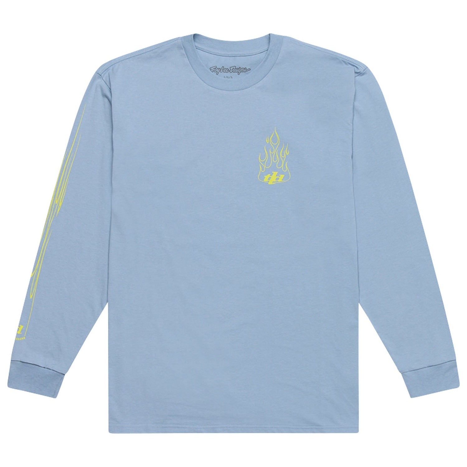 TLD Torched-Langarm-T‑Shirt, Smoke Blue