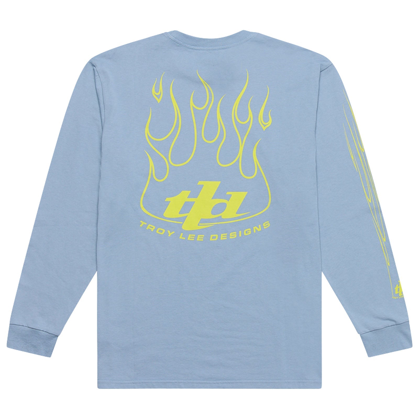 TLD Torched-Langarm-T‑Shirt, Smoke Blue