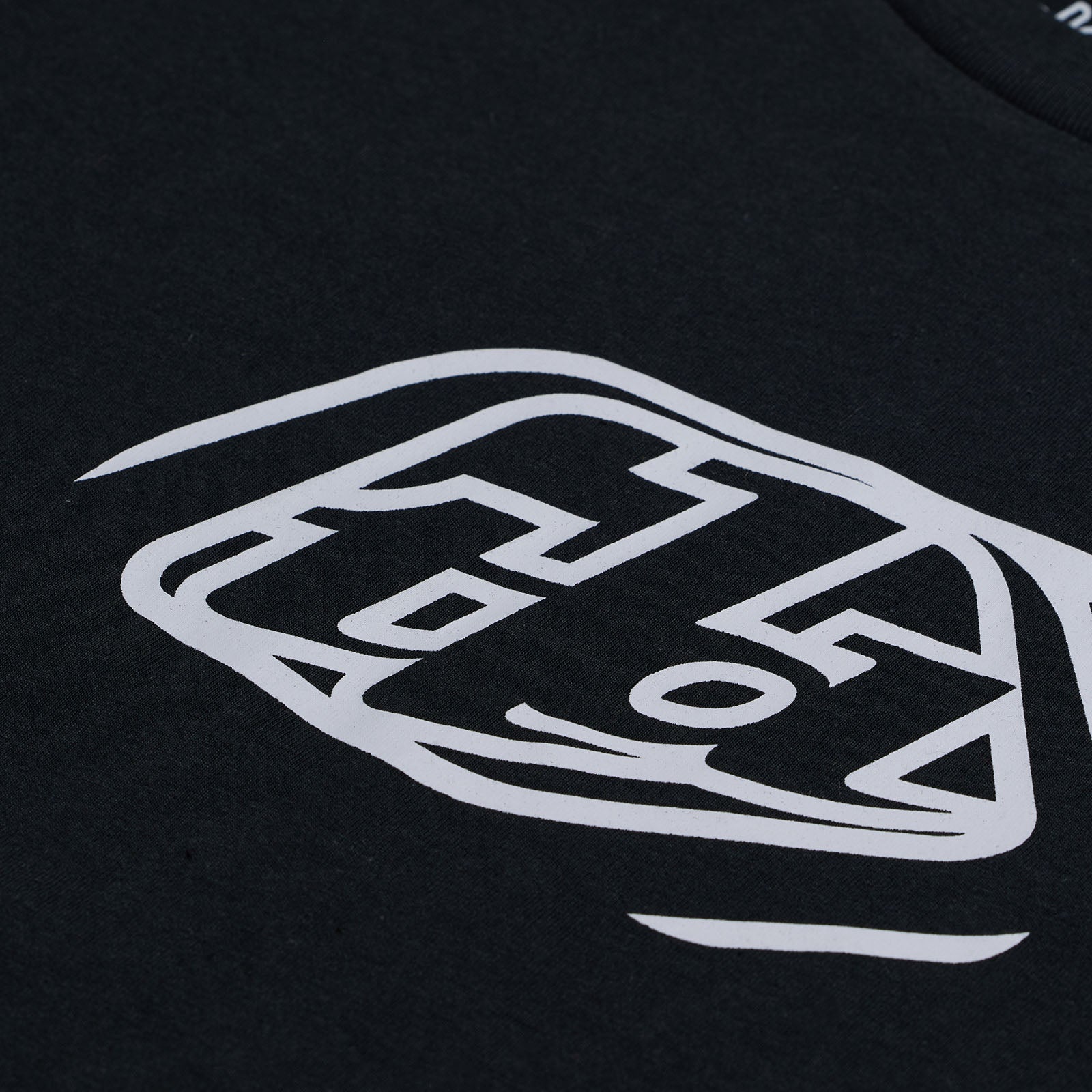 TLD Badge-Kurzarm-T‑Shirt, Schwarz