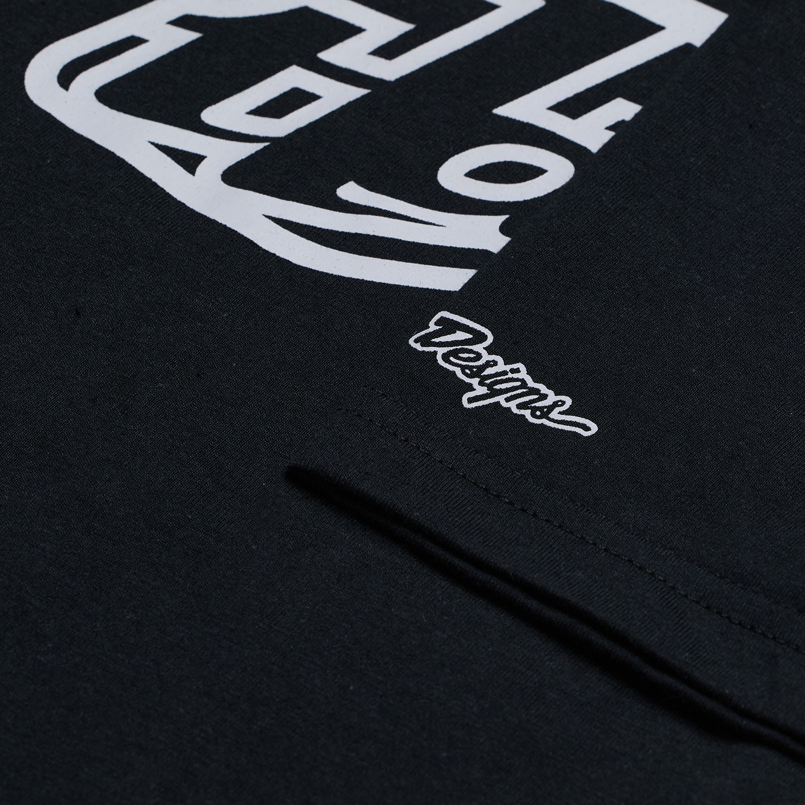 TLD Badge-Kurzarm-T‑Shirt, Schwarz